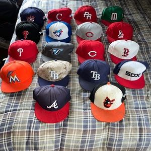 Bundle of MLB - New Era - 59Fifty Flat Bill Hats
